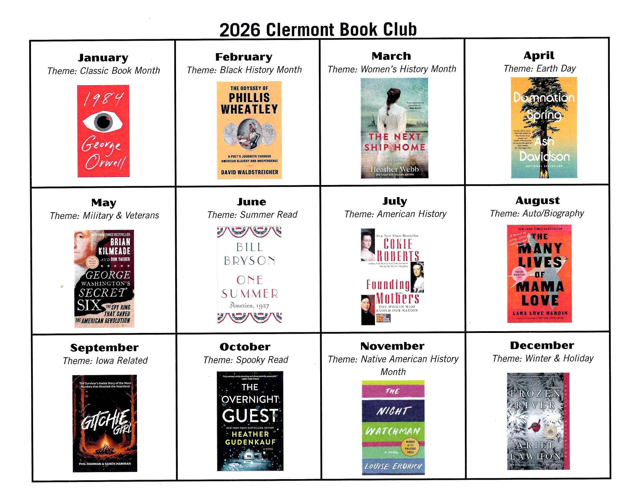 Join the Clermont Public Library's Book Discussion. There's always room for you! 